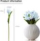 Artificial Tulip in Bulk for Wedding Bridal Bouquet,Fake Flowers for Valentine's Day Mother's Day Easter Table Centerpieces Decorations(Light Blue,Real-Touch,12pcs)